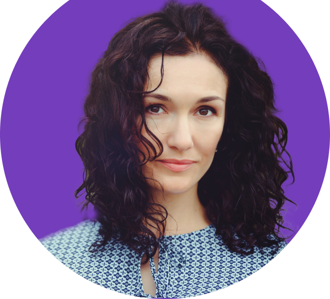 Woman staring thoughtfully at you